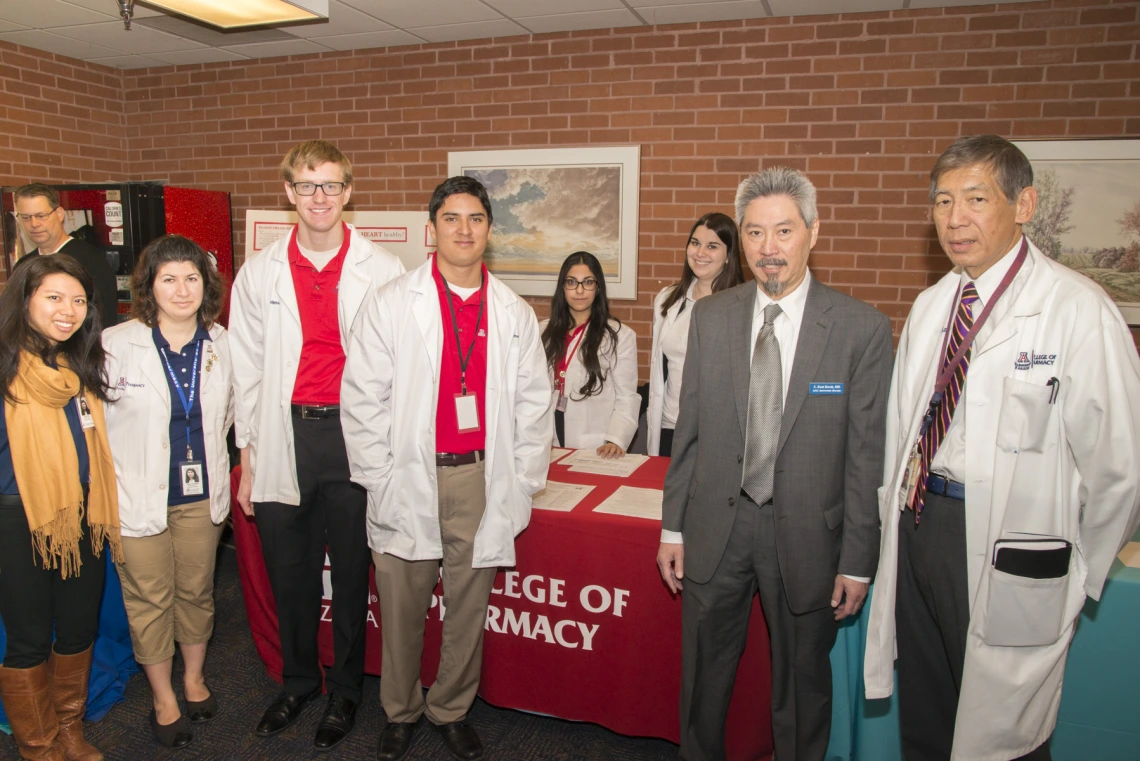 outreach event, dr kwoh and several other presenters